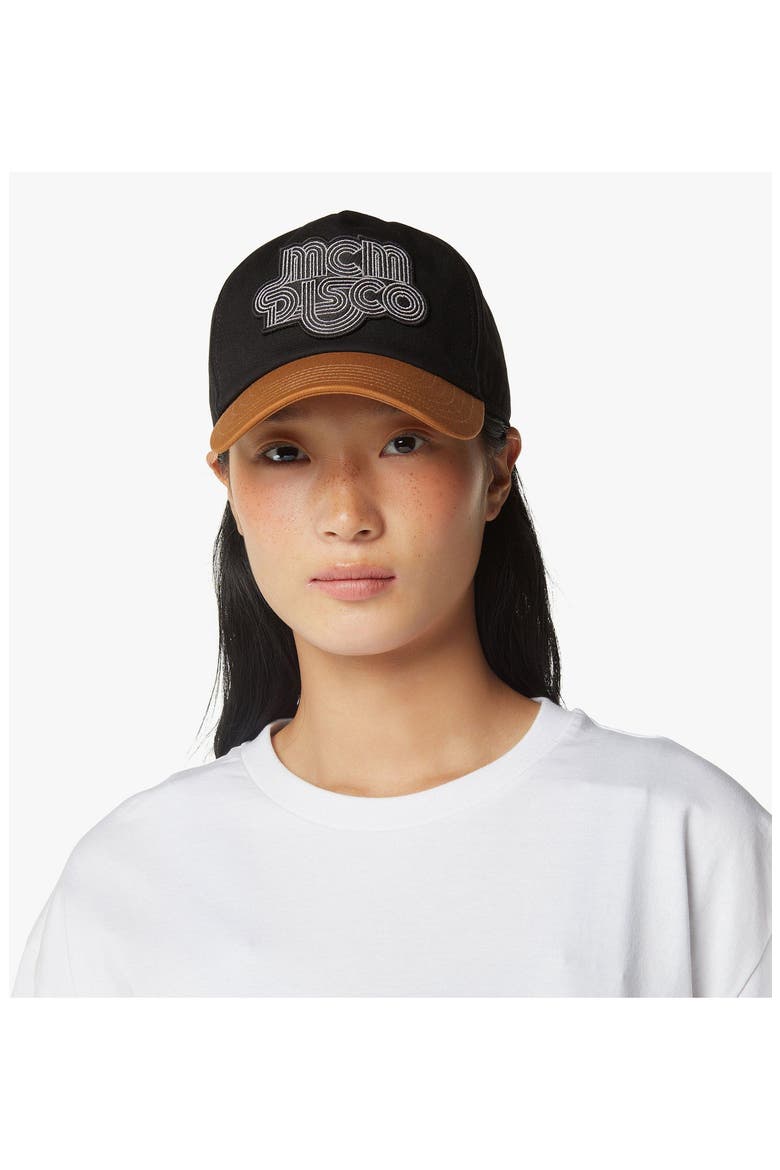 Disco Logo Embroidery Cap in Cotton Twill, Alternate, color, Black