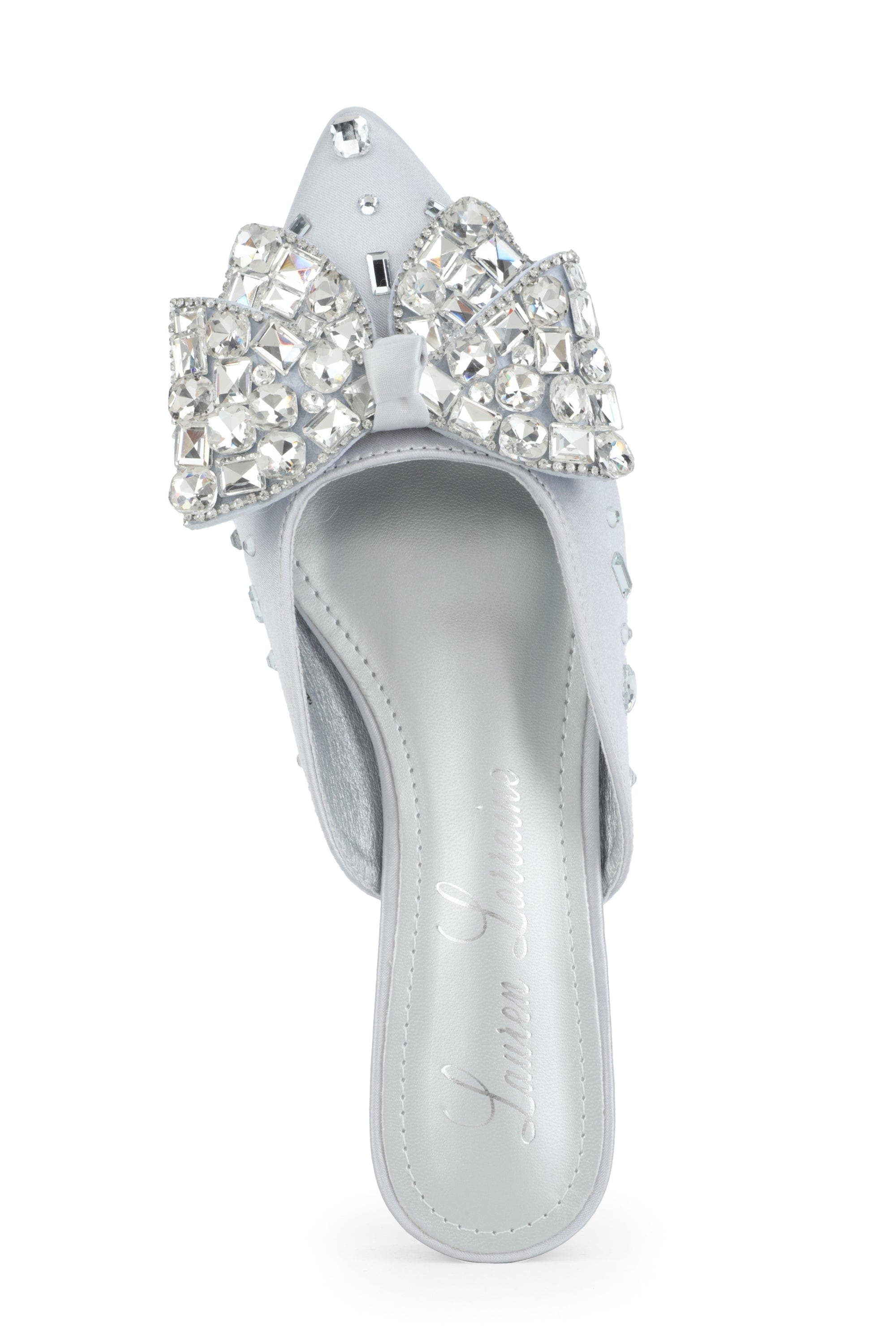 Lauren Lorraine Claire Slip-Ons, Alternate, color, Silver