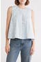 Pintuck Sleeveless Top
