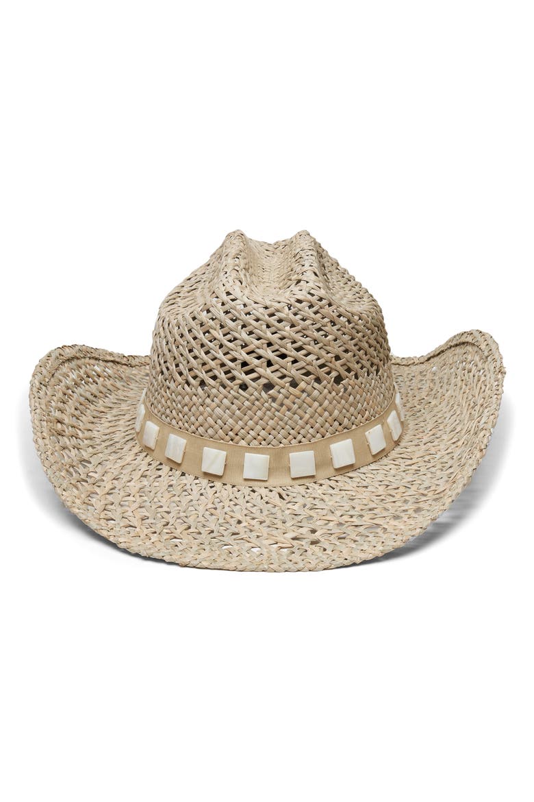 Jace Straw Cowboy Hat, Main, color, NATURAL