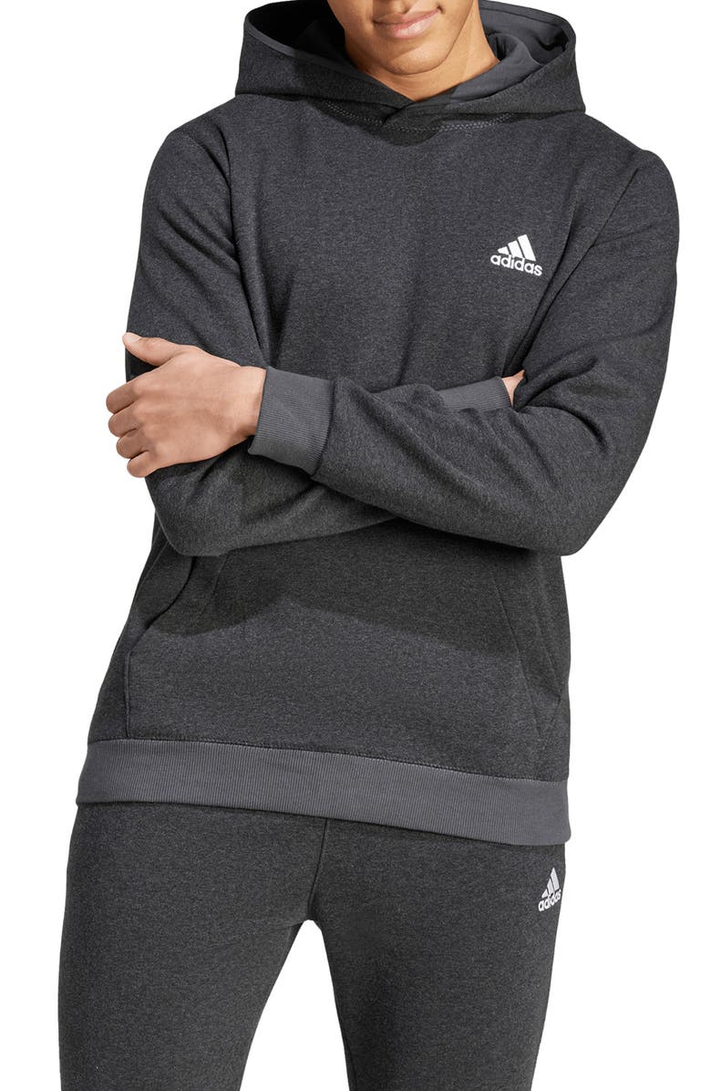 adidas AEROREADY Cotton & Recycled Polyester Hoodie, Main, color, 