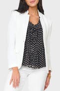 GIBSONLOOK Inverted Notch Collar Cotton Blend Knit Blazer
