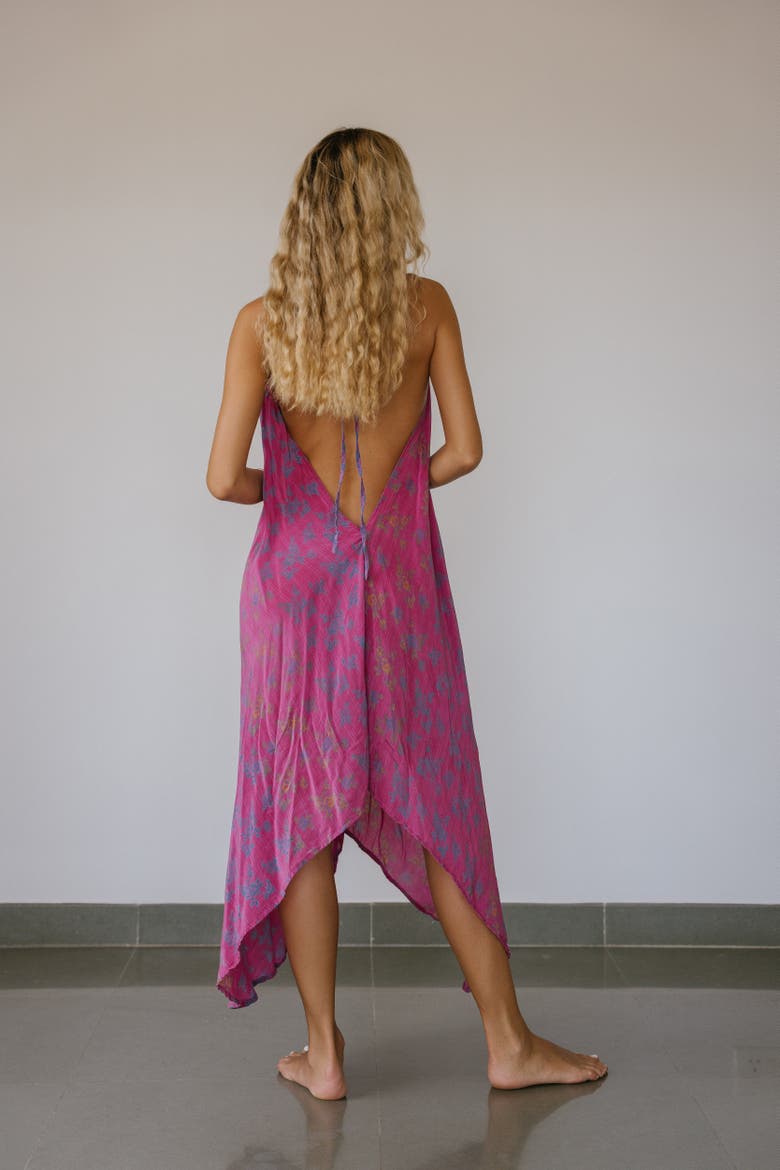 Classic Silk Dress Sekai, Main, color, Pink & Purple Floral