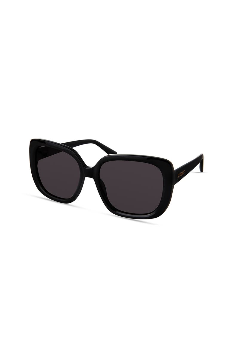 Derek Lam 10 Crosby River Sunglasses, Alternate, color, Black