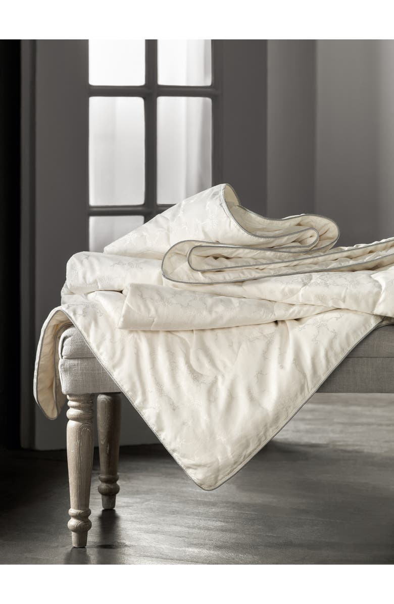 Togas Celesta cashmere silk comforter, Alternate, color, White