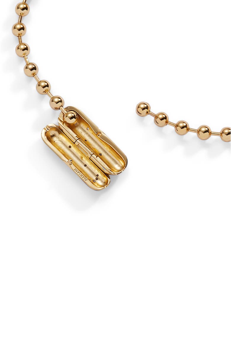 Alex and Ani Ball Chain Barrel Closure Bracelet with Starry Night, Alternate, color, Gold