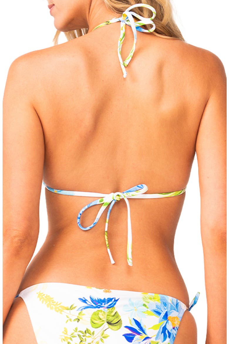 Embroidered Triangle Bikini Top, Alternate, color, BLUEBELL