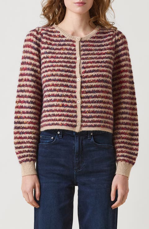 Jasmine Textured Stripe Cardigan