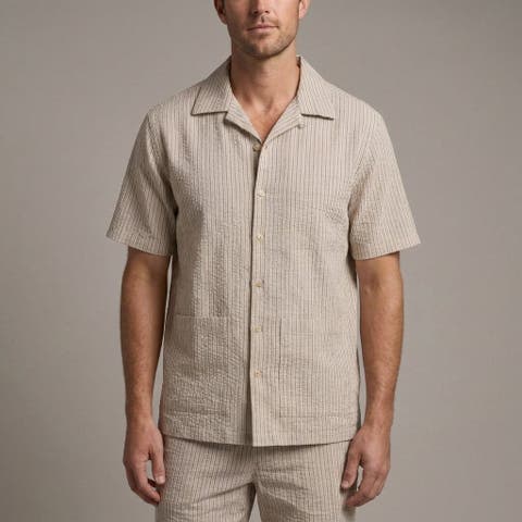 Nate Crinkle Stripe Cabana Shirt