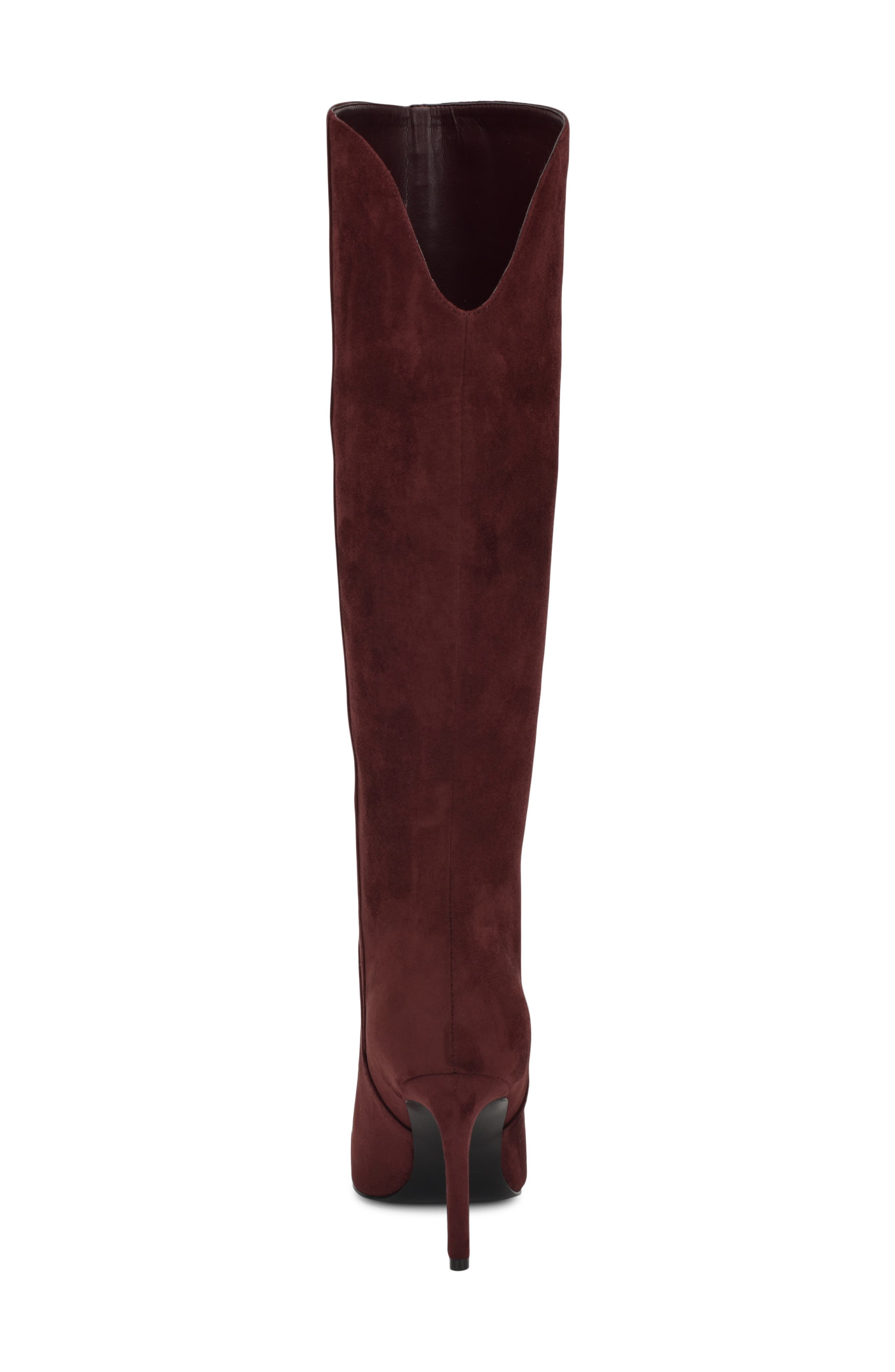 Razla Pointed Toe Boot, Alternate, color, DARK RED