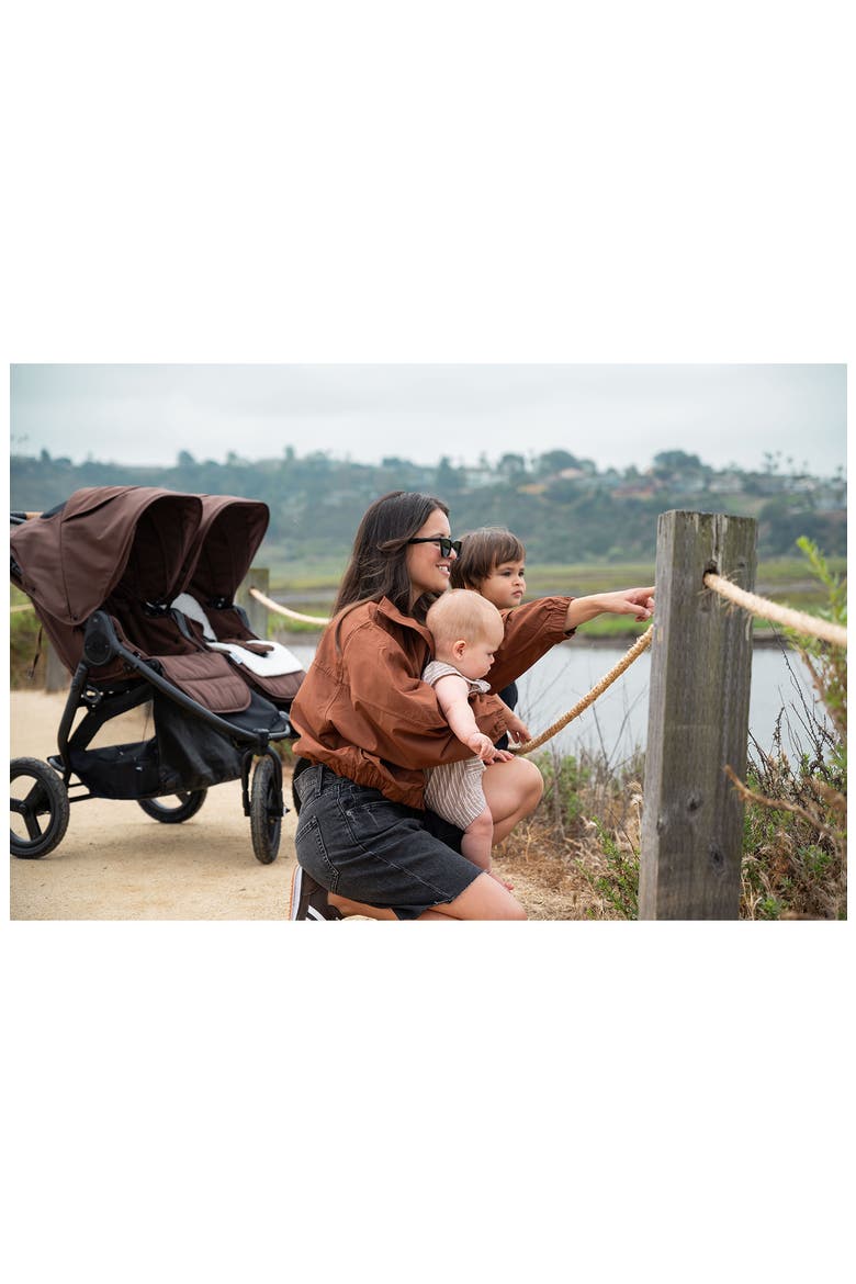 Indie Twin Stroller, Alternate, color, WALNUT