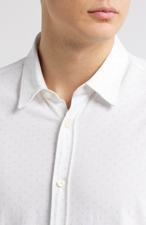 Hugo Boss Boss Roan Kent Long Sleeve Button-up Shirt In Open White