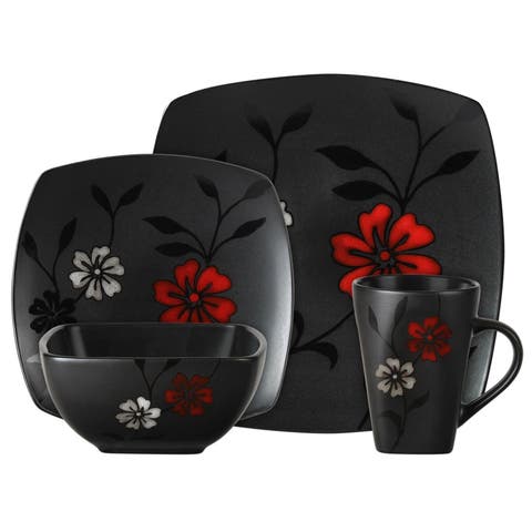 16-Piece Evening Blossom Dinnerware Set