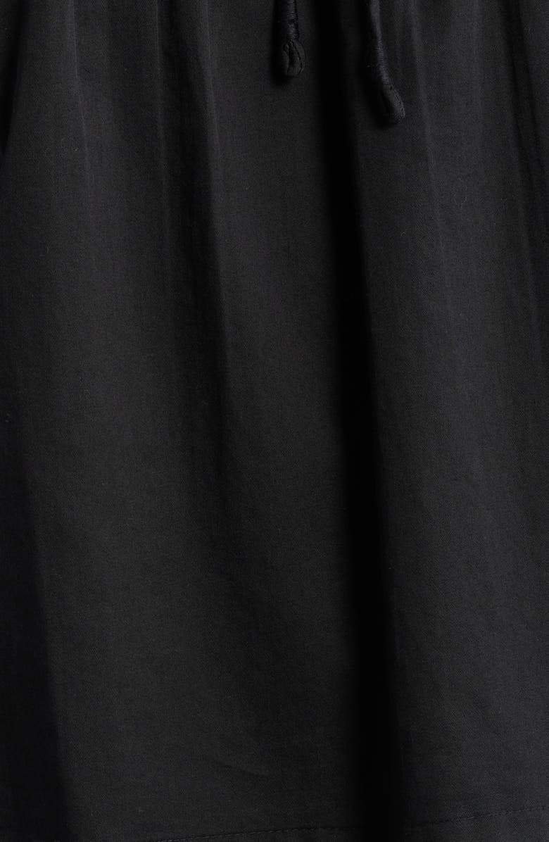 LOVE THE LABEL Molly Embroidered Puff Sleeve Top, Alternate, color, Black