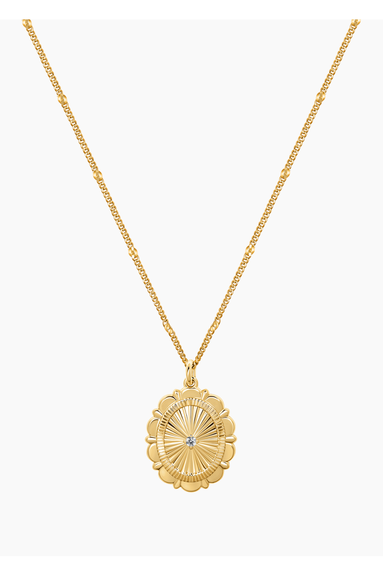 xSarah & Hollie Passport Pendant Necklace, Main, color, Gold
