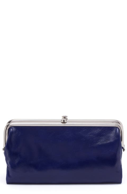 Lauren Leather Double Frame Clutch