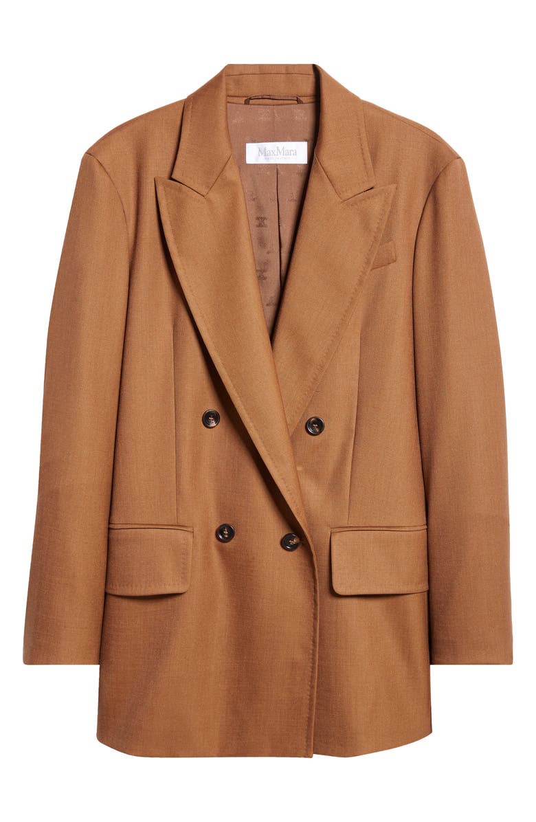 Max Mara Palanca Double Breasted Wool & Mohair Blend Blazer, Alternate, color, 