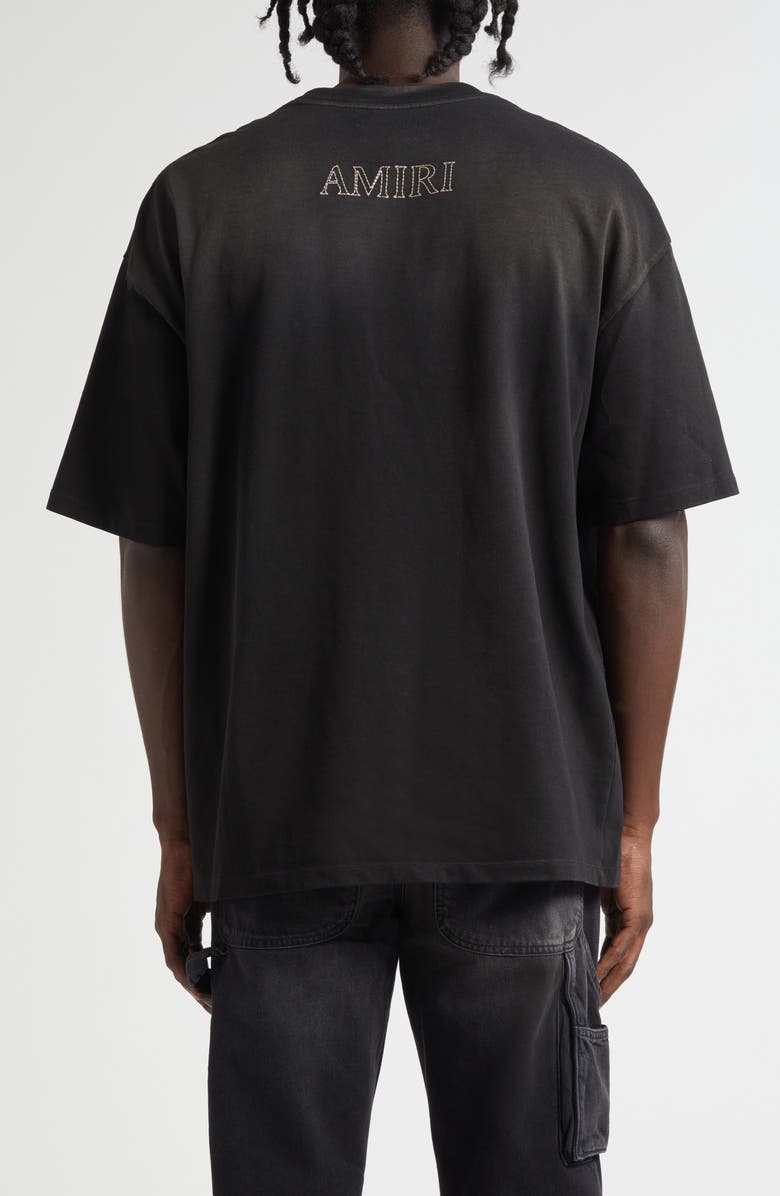 AMIRI MA Outline Oversize Pocket T-Shirt, Alternate, color, Black