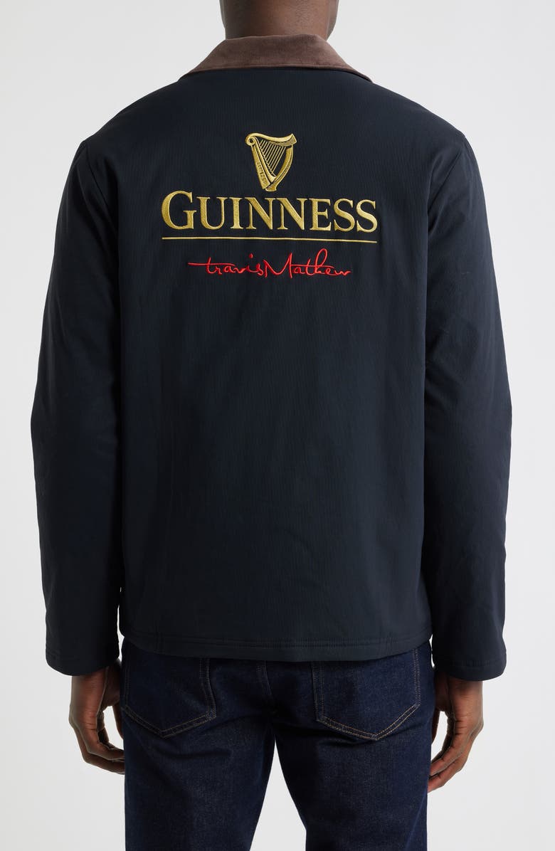 TravisMathew Nitro Noir Stretch Nylon Zip Jacket, Alternate, color, Black