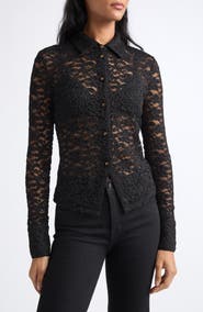 Veronica Beard Wittaker Lace Shirt