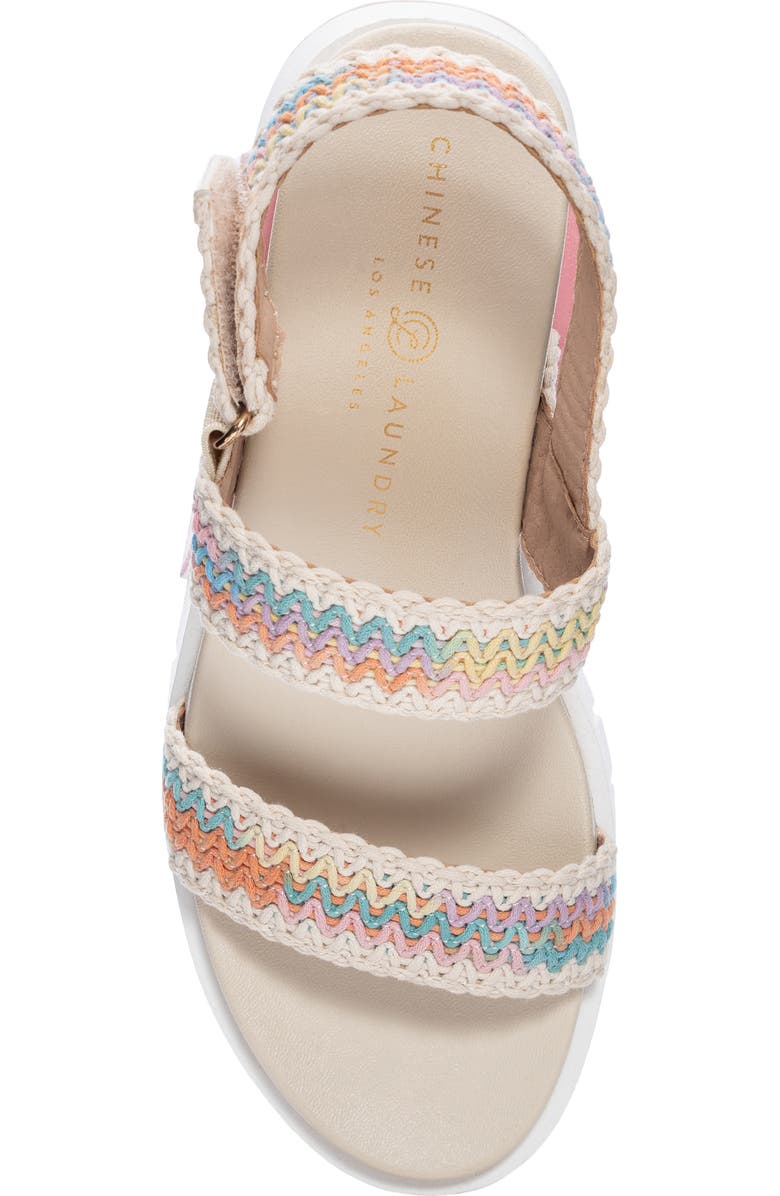 Chinese Laundry Egan Crochet Platform Slingback Sandal, Alternate, color,