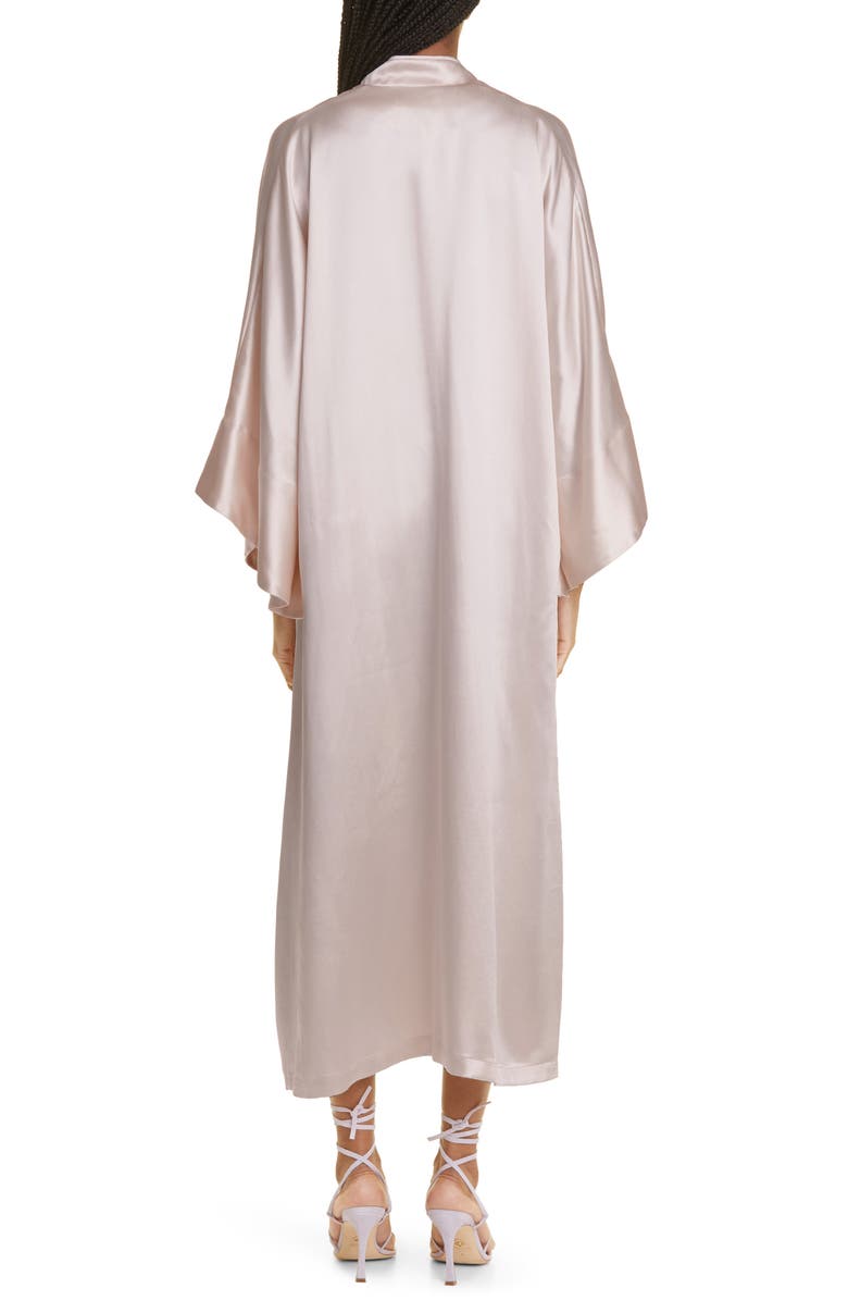 La Vie Style House Long Sleeve Satin Cover-Up Caftan, Alternate, color, 