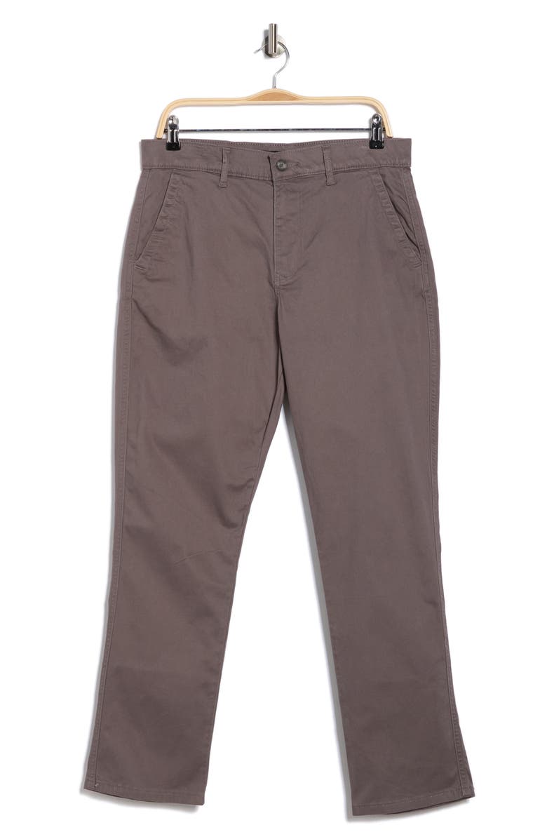 Lucky Brand Sateen Flat Front Pants, Alternate, color, Moonbeam