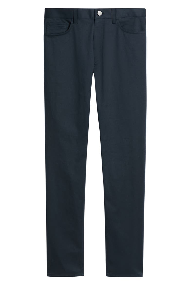 Raffi Soft Stretch Cotton & Lyocell Slim Leg Pants, Alternate, color, BALTIC