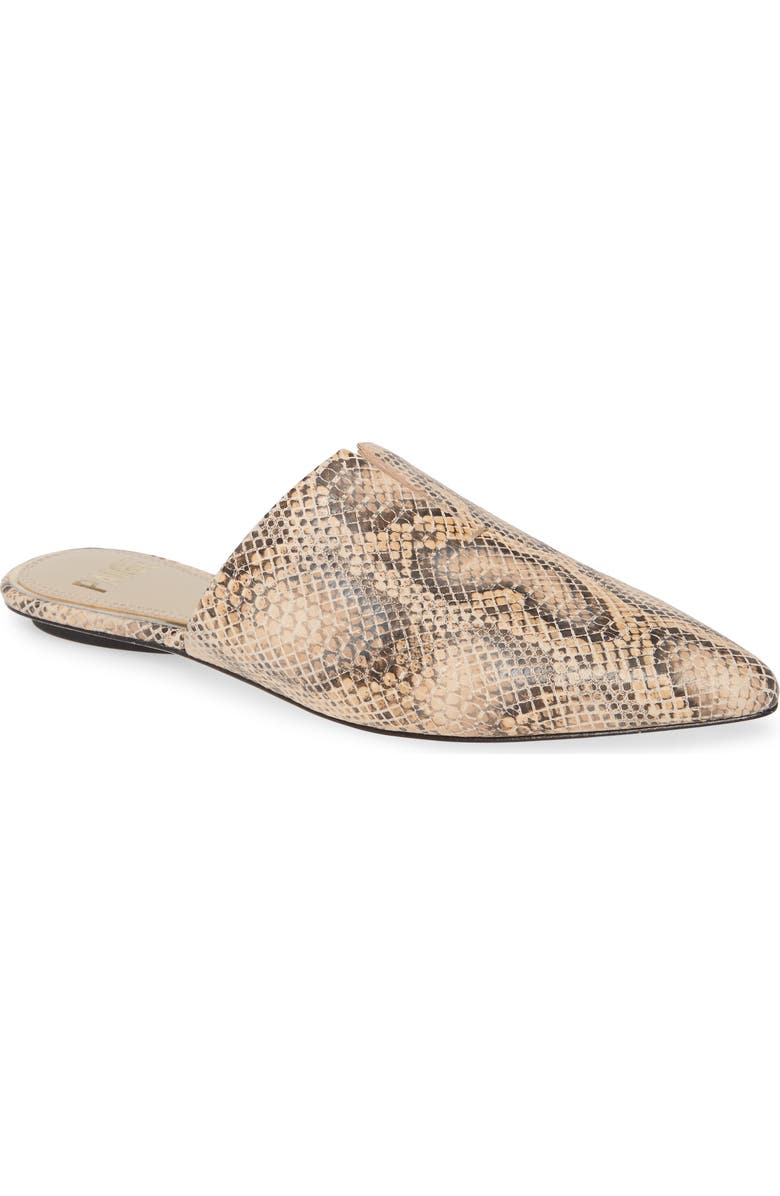 PAIGE Alia Studded Pointed Toe Mule, Main, color, Butter Multi