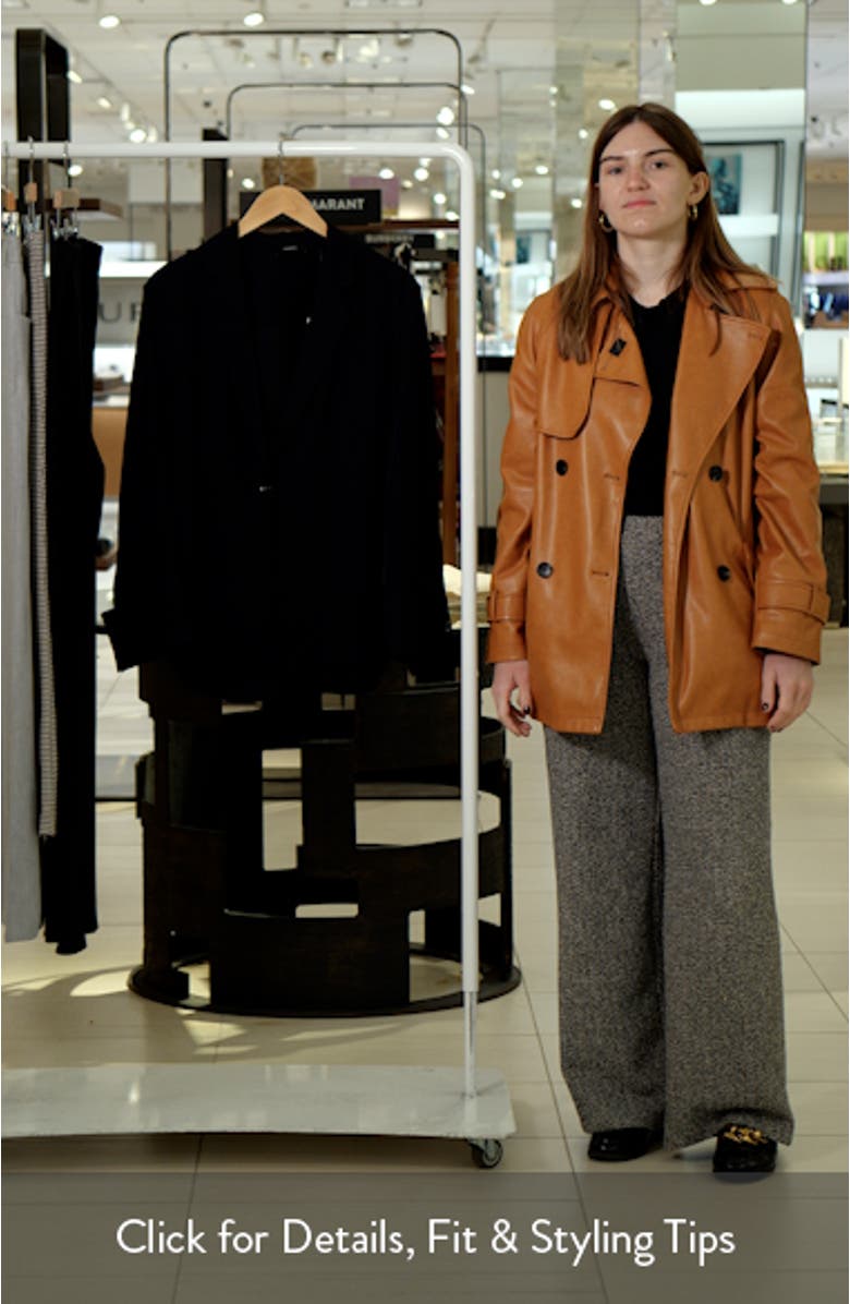 Washed Satin One-Button Blazer Shirt, sales video thumbnail