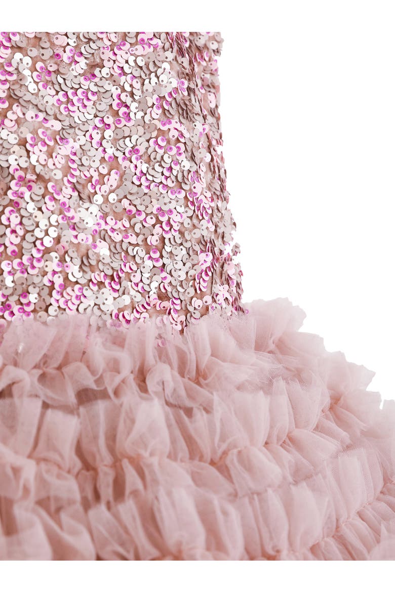 Sparkle Tiered Tulle Dress, Alternate, color, Pink