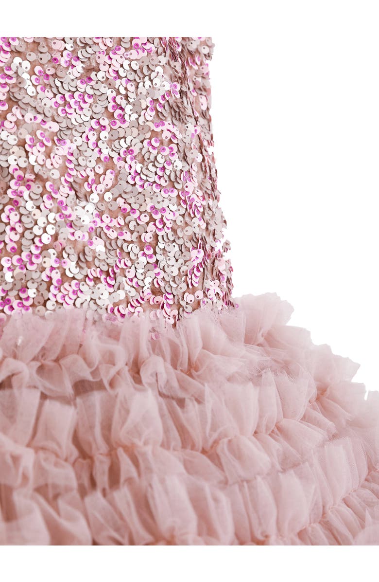 Tulleen Sparkle Tiered Tulle Dress, Alternate, color, Pink