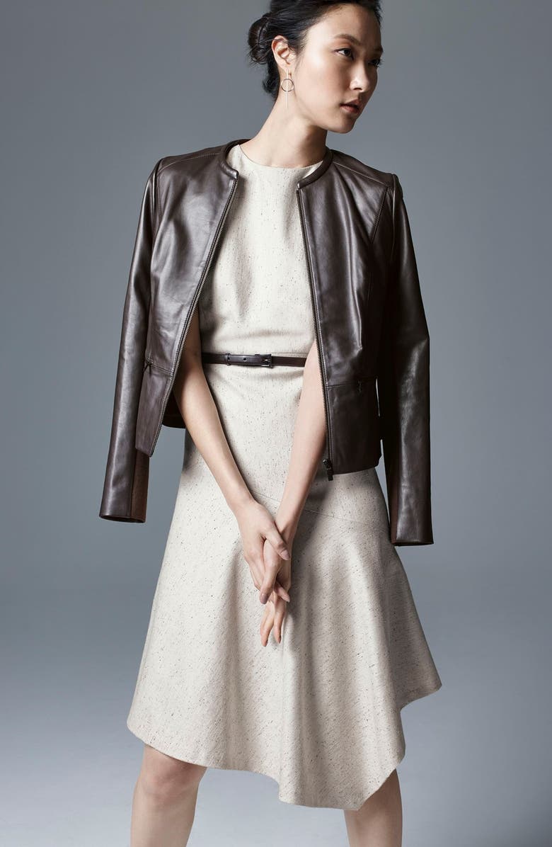 Classiques Entier<sup>®</sup> Leather & Knit Jacket, Alternate, color, 