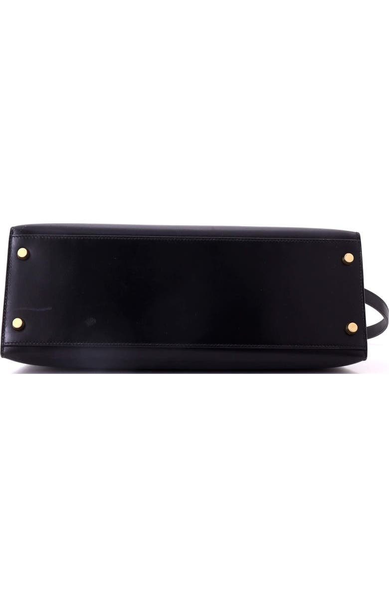 Pre-Owned Hermes Kelly Handbag Black Box Calf with Gold Hardware 32, Alternate, color, Noir