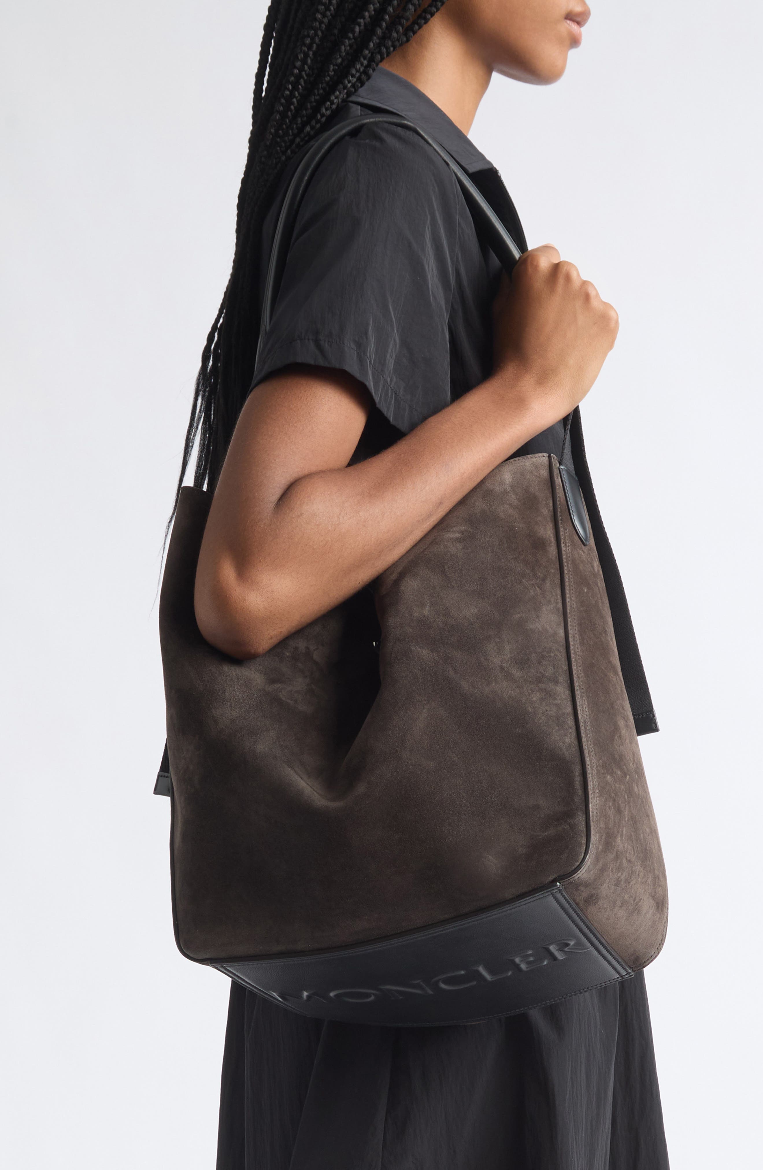 Carlo Leather Hobo Bag, Alternate, color, BROWN