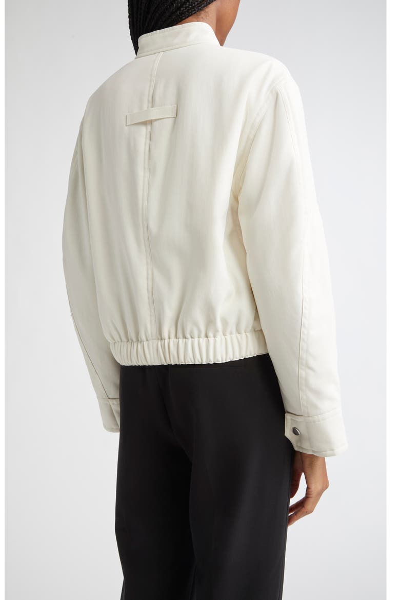 Crop Bomber Jacket, Alternate, color, BLANCHE