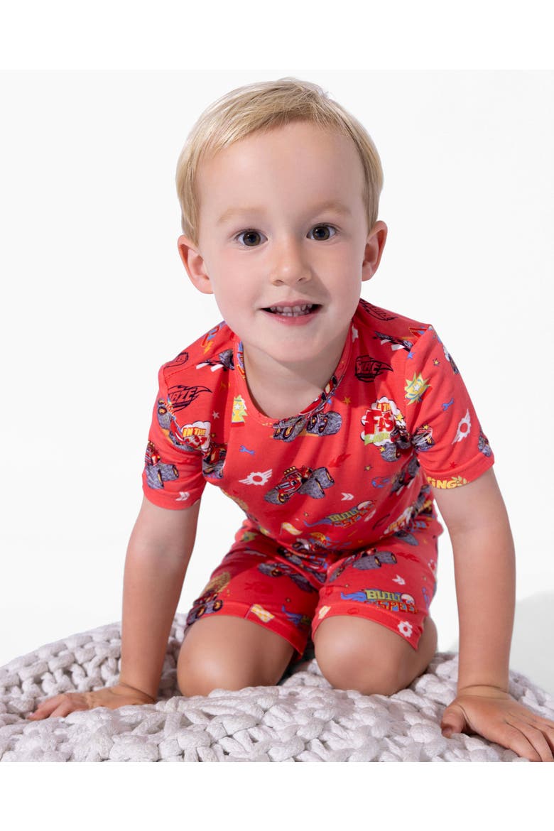 Blaze and the Monster Machines Racing Champs Kids 2-Piece Short Sleeve & Shorts Pajama Set, Alternate, color, Blaze Racing: Racing Champs