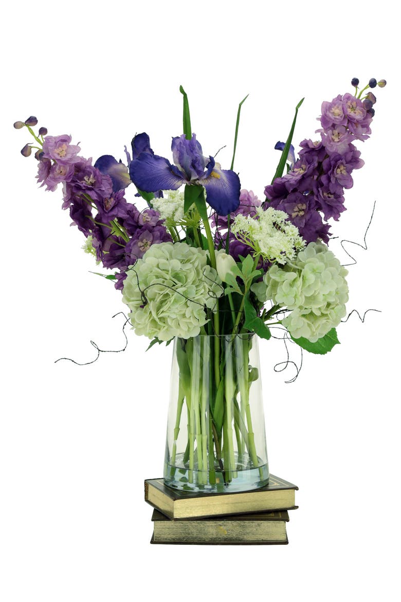 Large Garden Flower Bouquet - 25 Inches, Main, color, Purple