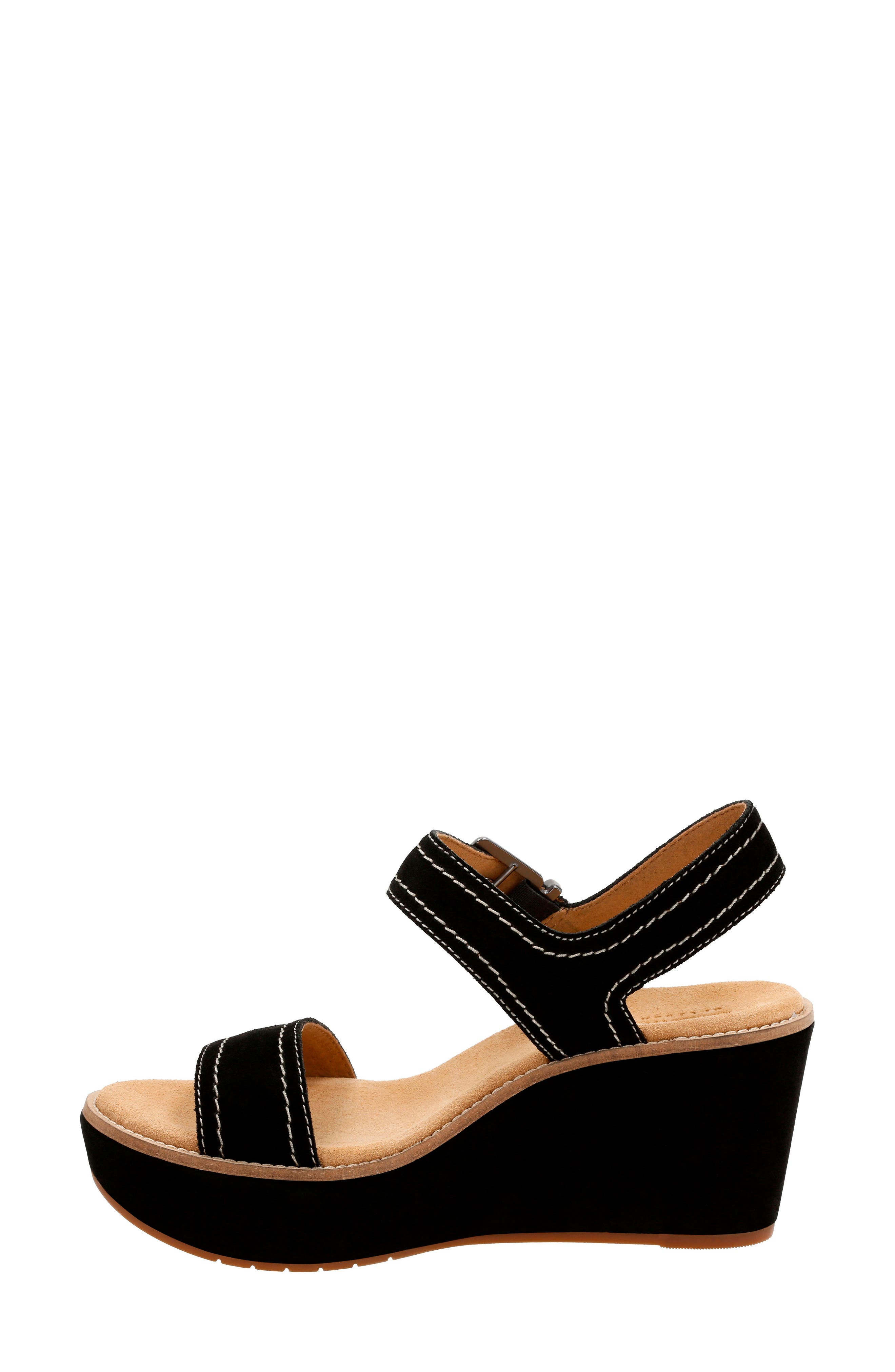 Clarks<sup>®</sup> Aisley Orchid Wedge Sandal, Alternate, color, 