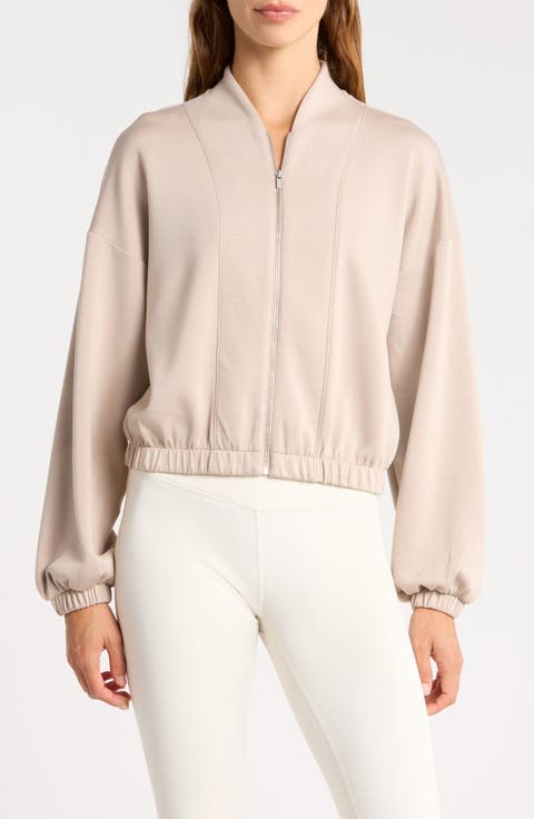 Whisper Knit Bomber Jacket