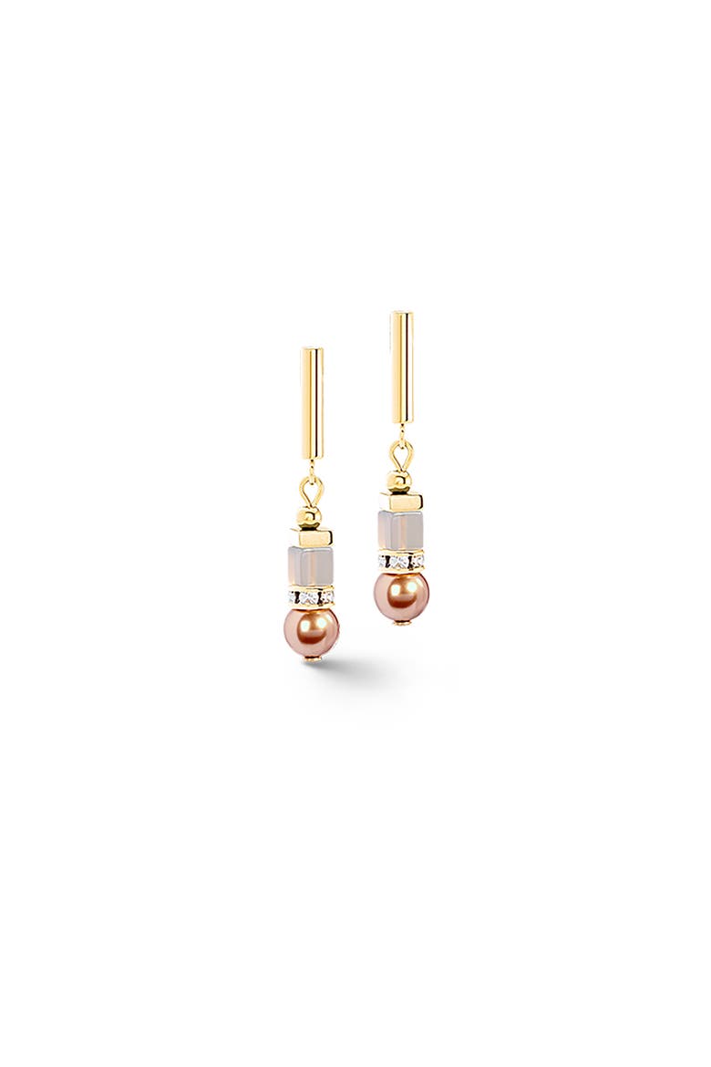 Precious Fusion Offset Earring, Alternate, color, Champagne-Blush
