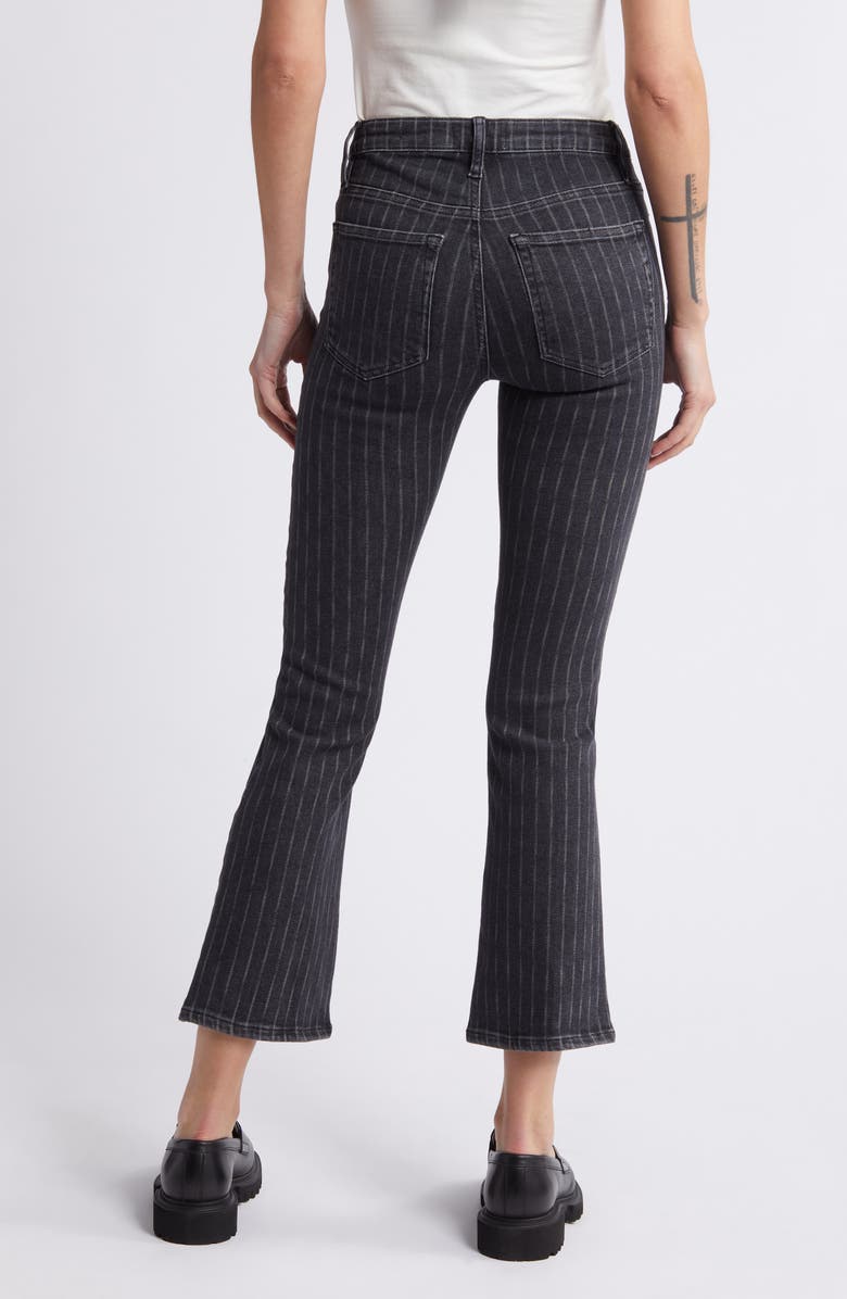 FRAME Le Crop Mini Bootcut Jeans, Alternate, color, Charcoal Pinstripe
