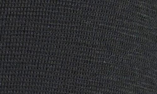 Dkny Slub Waffle Knit Zip Hoodie In Black