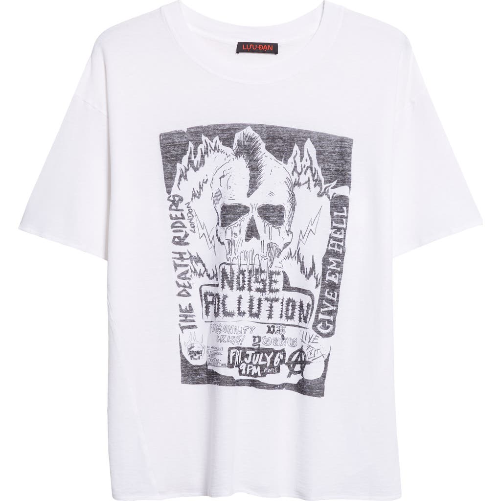 Lu'u Dan Thrash Graphic T-shirt In White
