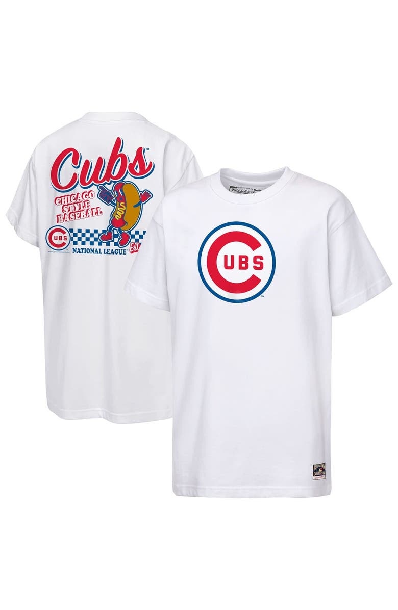 Mitchell & Ness Youth Mitchell & Ness  White Chicago Cubs Cooperstown Concession T-Shirt, Main, color, White