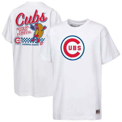 Youth Mitchell & Ness  White Chicago Cubs Cooperstown Concession T-Shirt