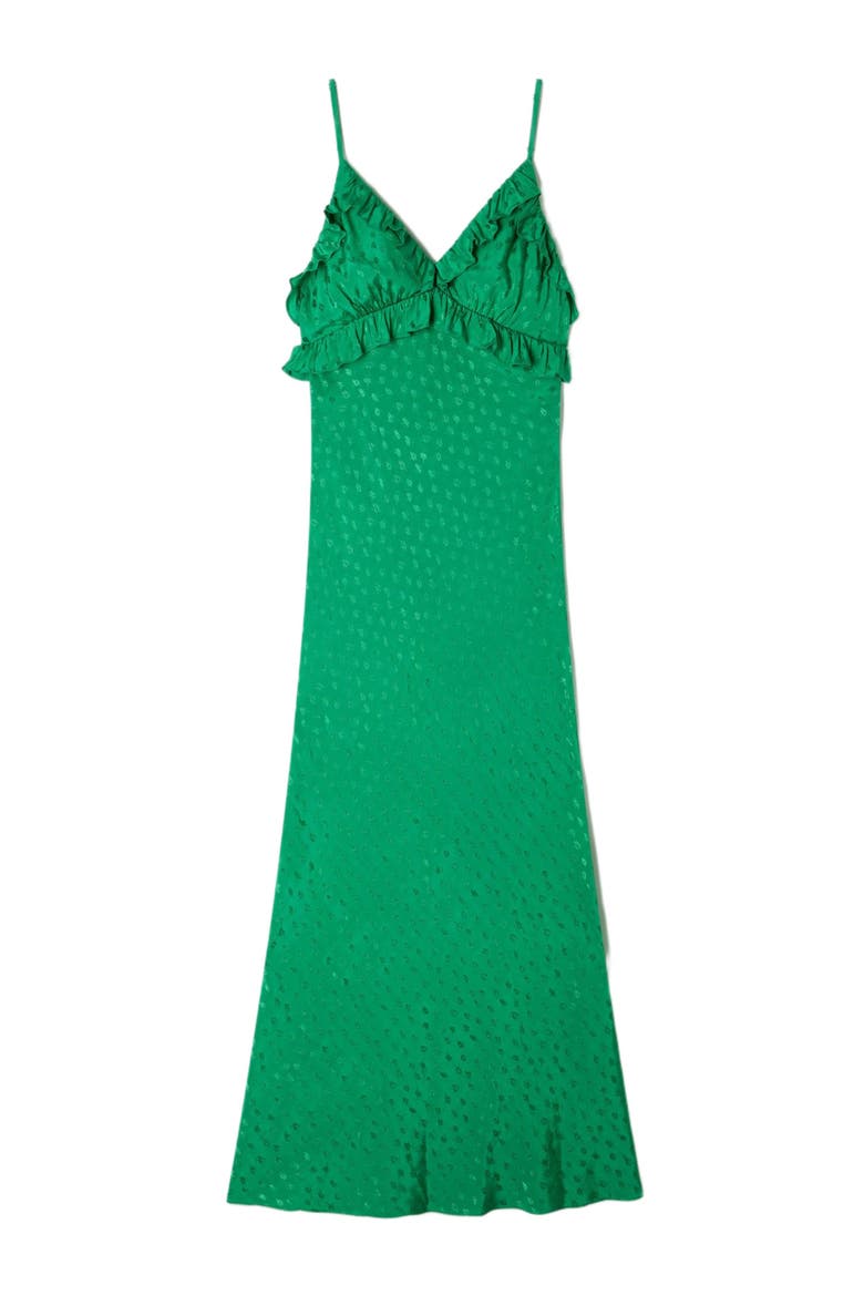 Maxi dress with straps, Alternate, color, Green