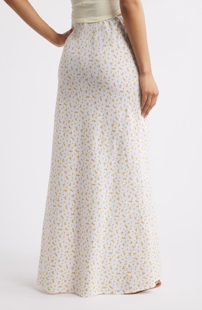 BP. Maxi Skirt, Alternate, color, White- Yellow Soft Abby Floral