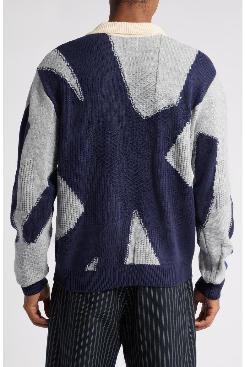Luca Mix Stitch Sweater, Alternate, color, HEATHER GREY MULTI