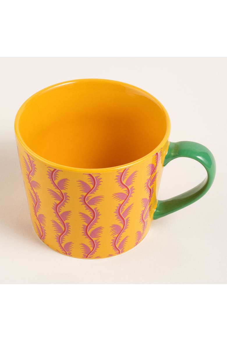 Festa Viva Porcelain Mug 2 Pcs Set, Alternate, color, Yellow-White
